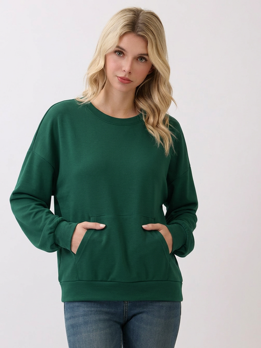 TL2143 Vintage Ribbed Knit Pullover