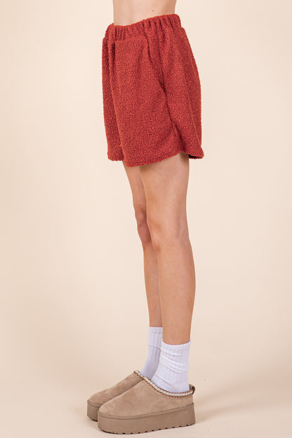 PA1098 Sherpa Shorts Loungewear