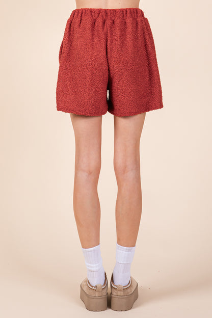 PA1098 Sherpa Shorts Loungewear