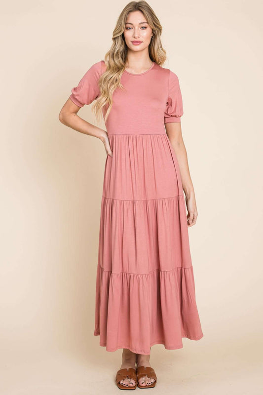 DA1481 TIERED MAXI DRESS