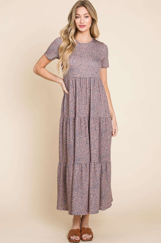 DA1492 EFFORTLESS TIERED KNIT DRESS