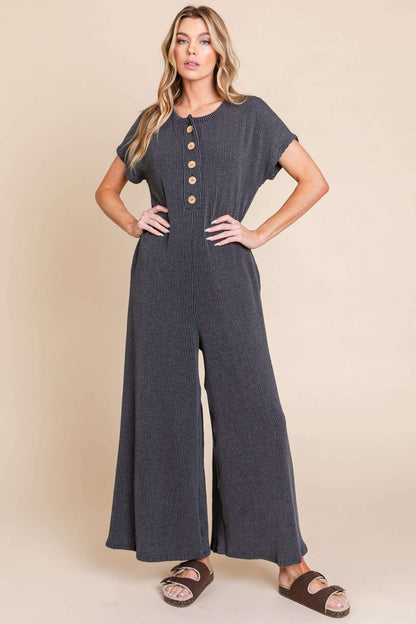 DA1563 RIBBED JUMPSUIT