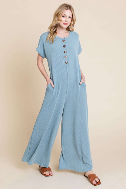 DA1563 RIBBED JUMPSUIT