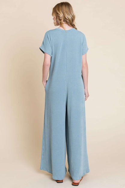 DA1563 RIBBED JUMPSUIT