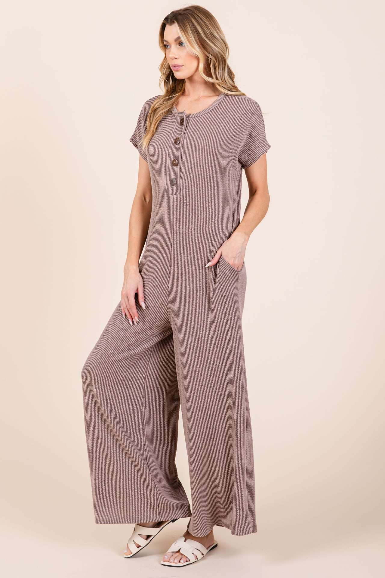 DA1563 RIBBED JUMPSUIT