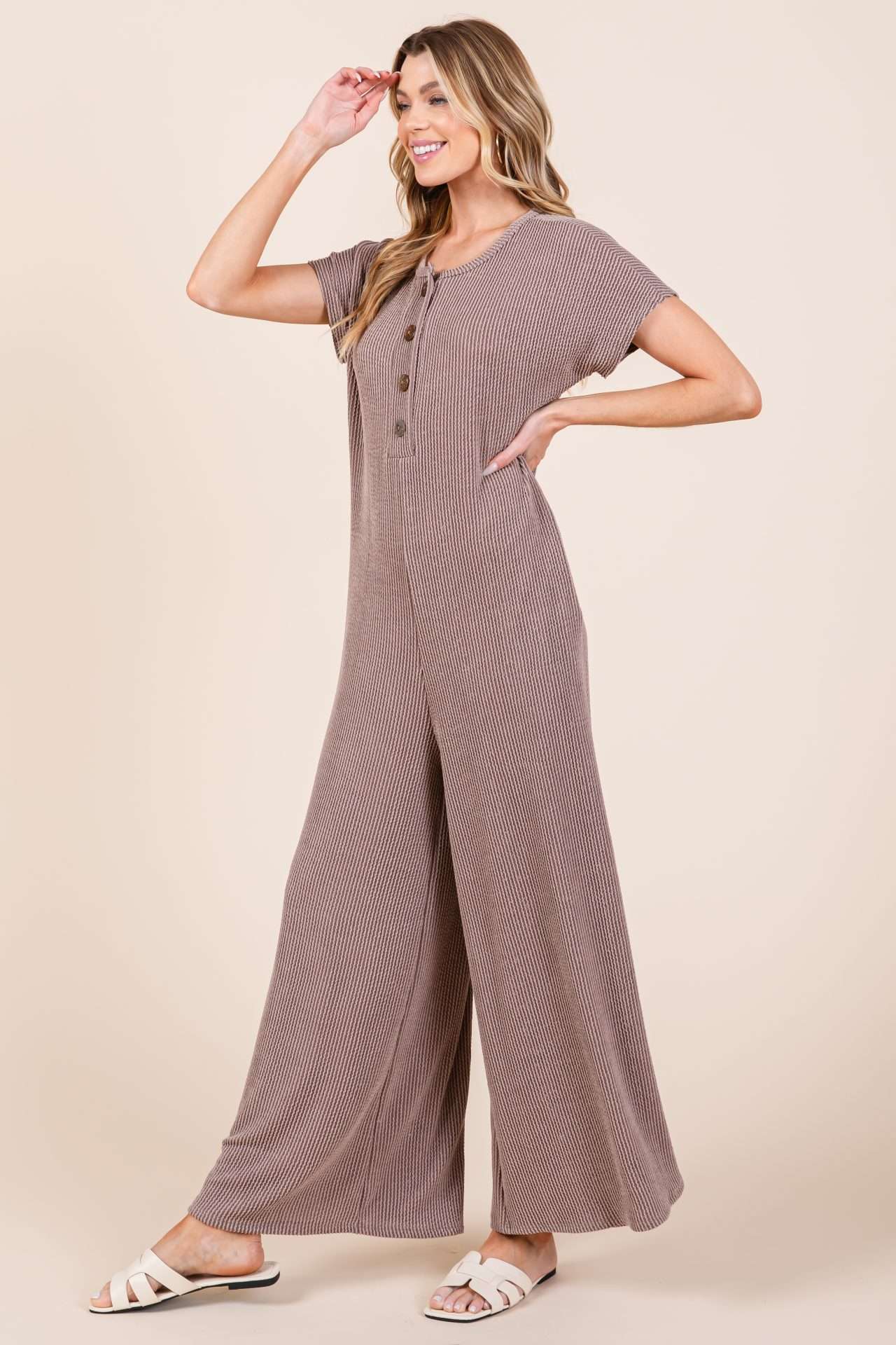 DA1563 RIBBED JUMPSUIT