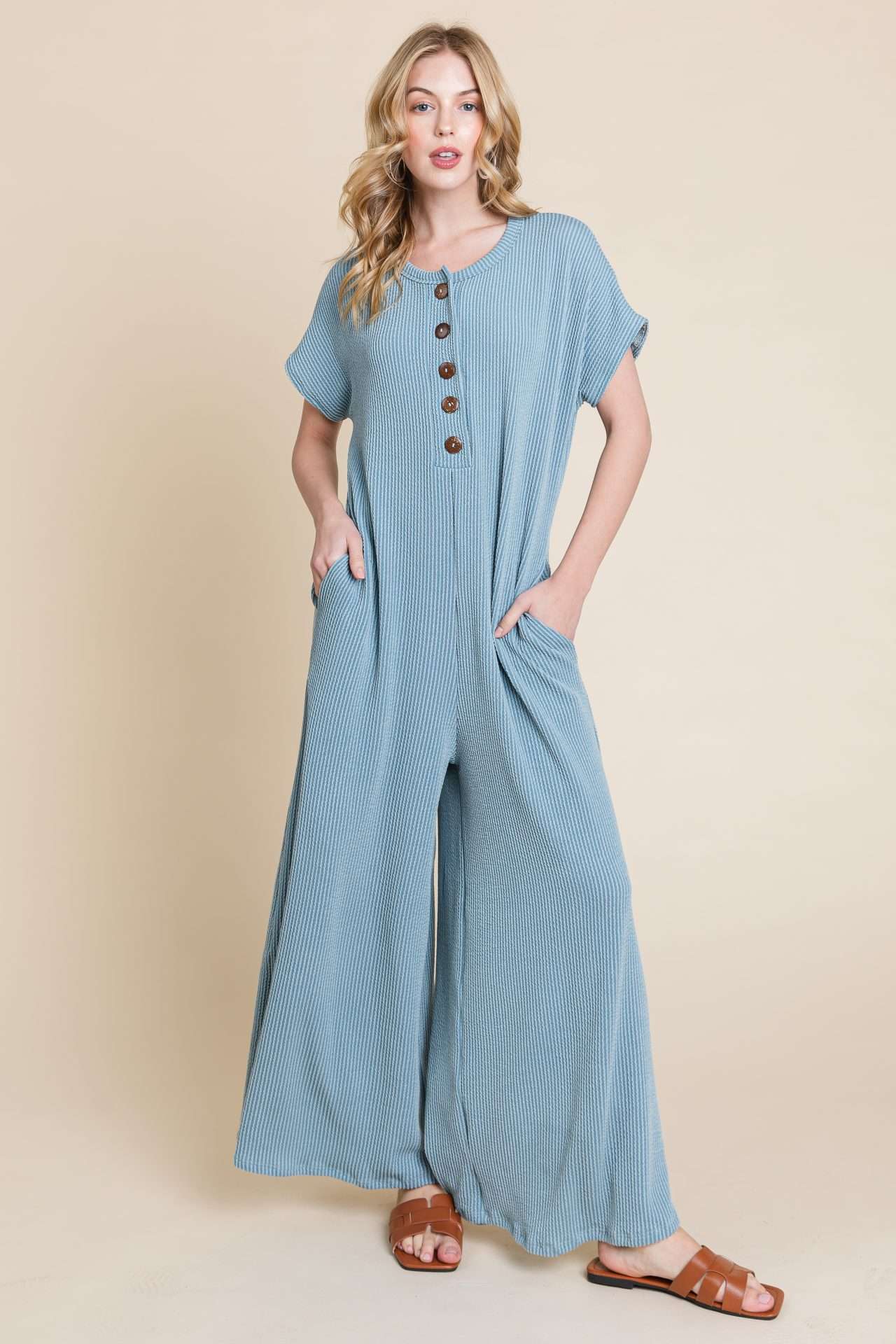 DA1563 RIBBED JUMPSUIT