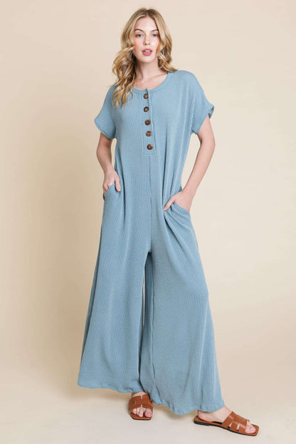 DA1563 RIBBED JUMPSUIT