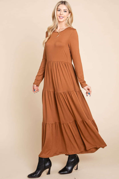 DL1240 TIERED MAXI DRESS