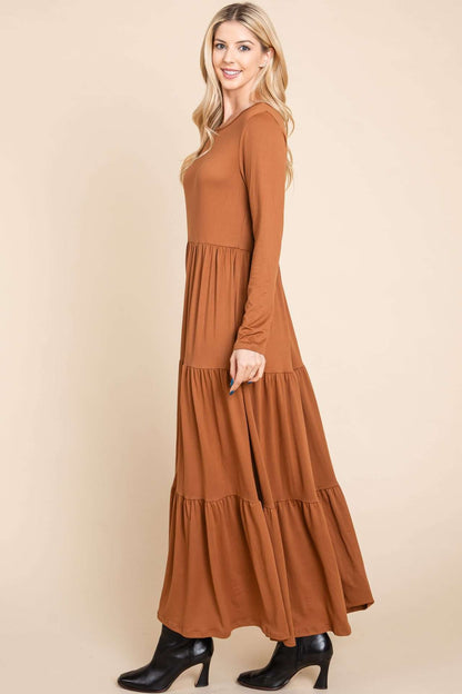 DL1240 TIERED MAXI DRESS