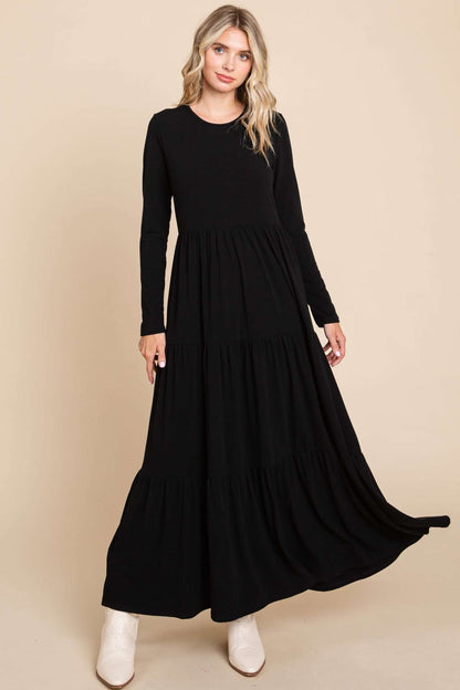 DL1240 TIERED MAXI DRESS