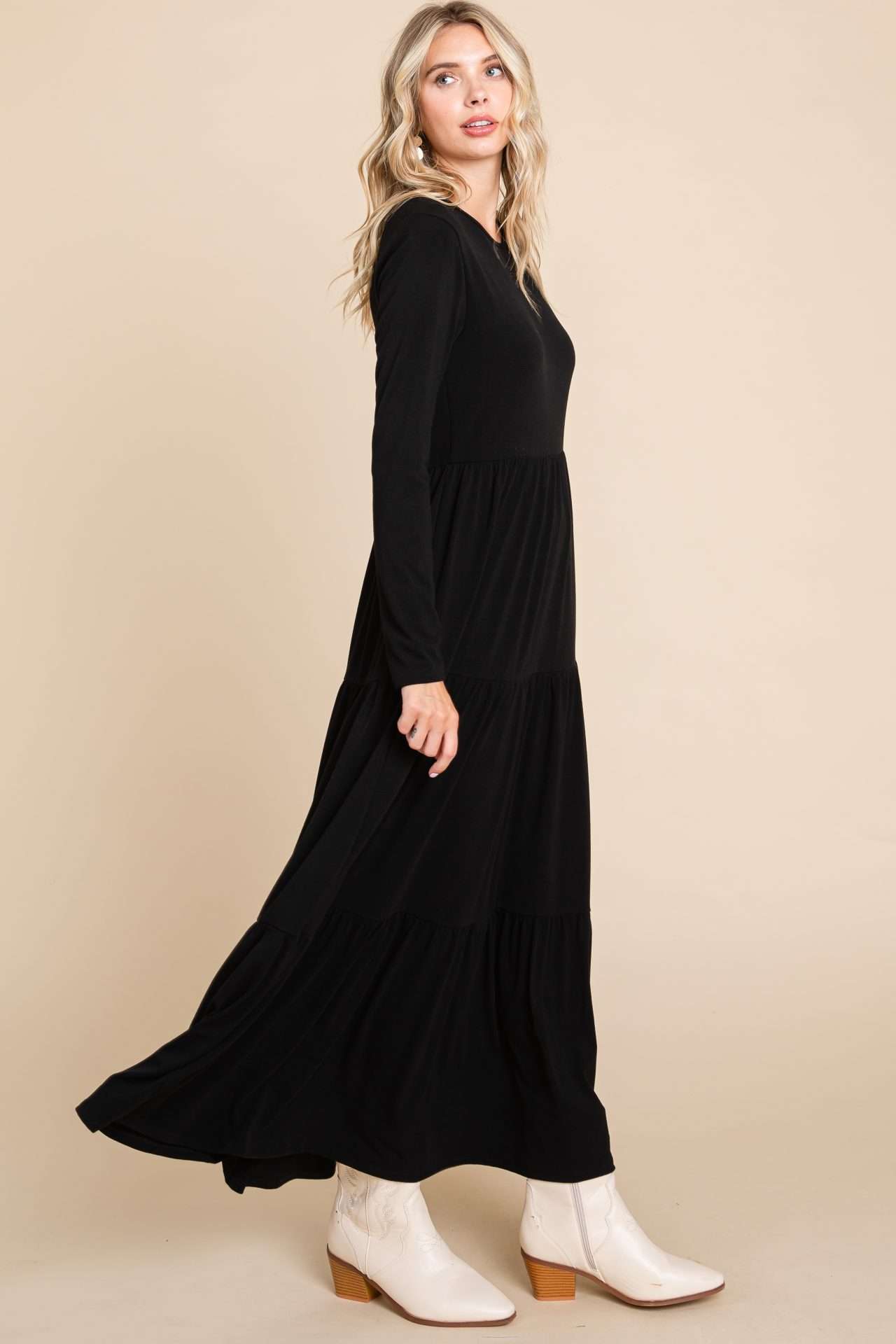 DL1240 TIERED MAXI DRESS