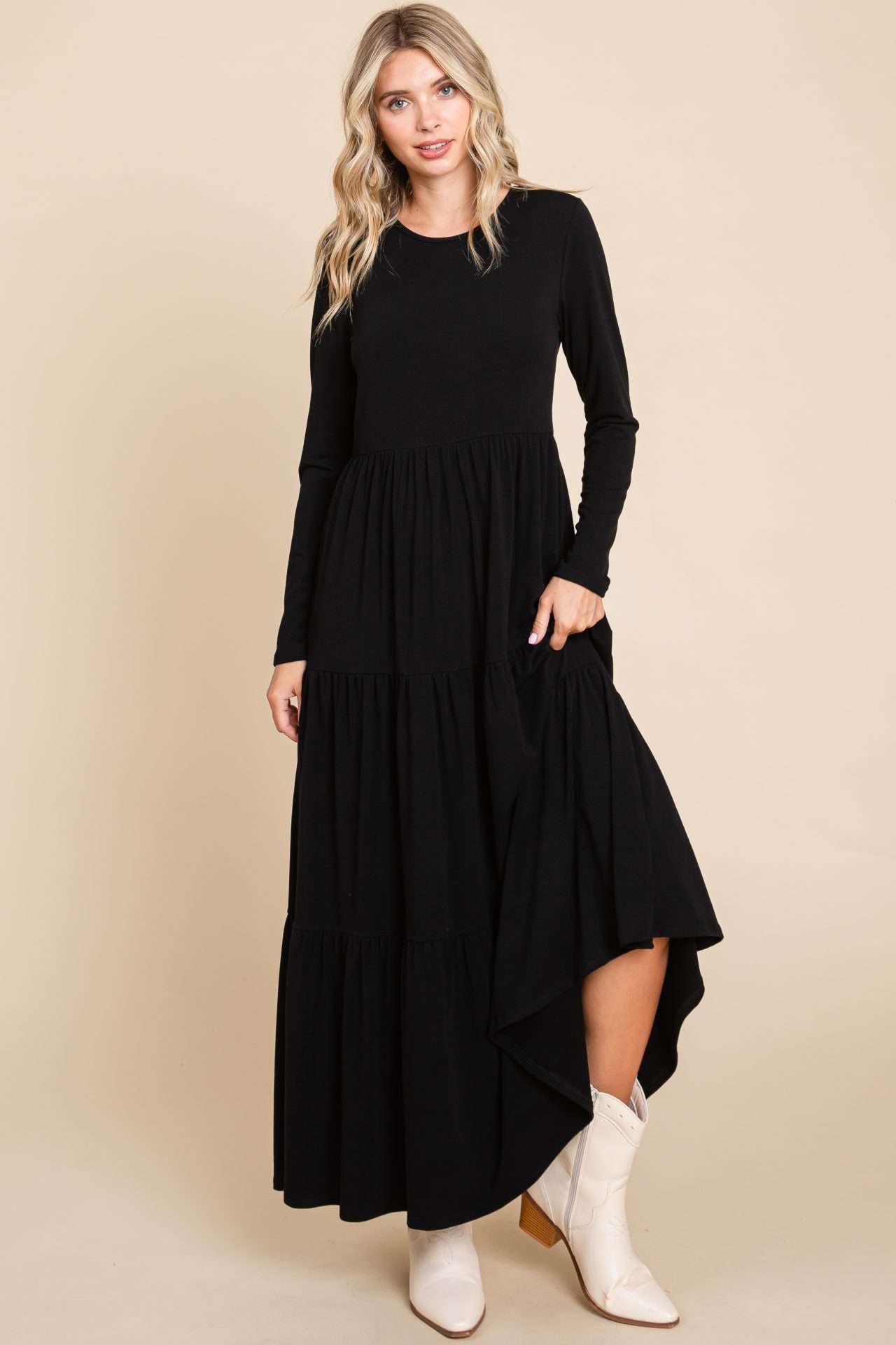 DL1240 TIERED MAXI DRESS